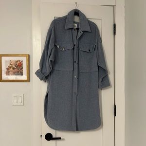 Zara Blue Long Coat
